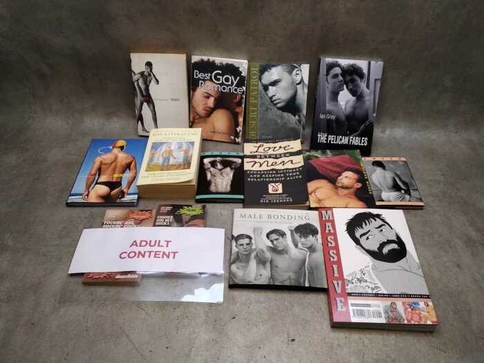 Group of adult erotica art books, including Blue Books Beach Boys