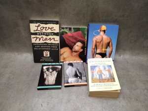 Group of adult erotica art books, including Blue Books Beach Boys - 3