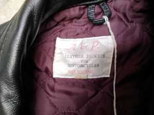 A & P black leather motorcycle jacket - 2