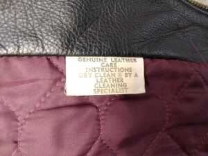 A & P black leather motorcycle jacket - 3