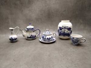 Assorted Delft blue and white porcelain - 3