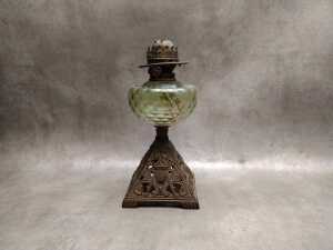 Three antique kerosene lamps - 2
