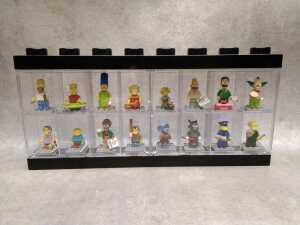 LEGO Minifigure black and yellow display cases, some minifigures included - 4