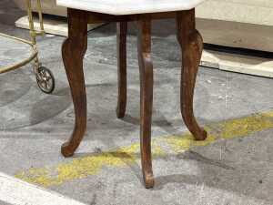 Indian pietra dura marble inlaid occasional table - 3
