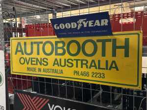 Four metal automotive advertising signs - 2