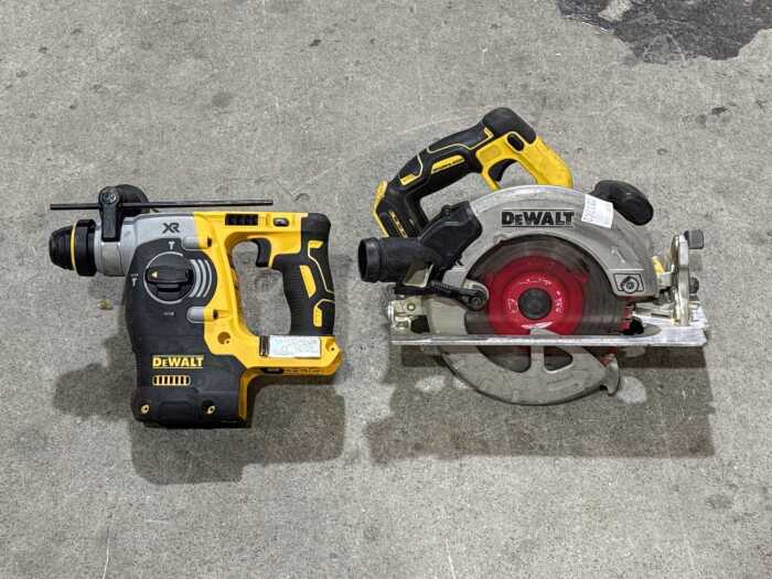 DeWalt cordless rotary hammer and circular saw