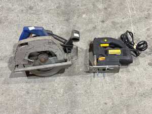 AEG circular saw and Arlec jigsaw