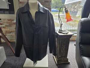 Matinee black leather jacket