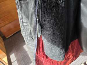 Black genuine leather overcoat - 4
