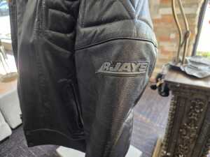 R Jays black leather motorcycle jacket - 2