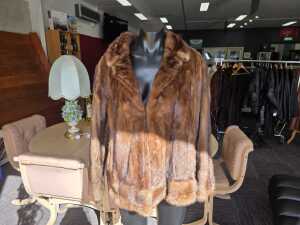 Stephen Dattner brown fur jacket