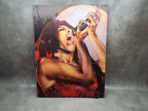 Tina Turner 'Rock Dreams' poster mounted on masonite