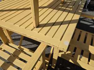 Six-piece timber outdoor setting - 4