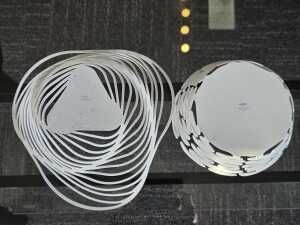 Two Alessi white decorative metal bowls - 3
