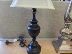 Two contemporary metal table lamps - 5
