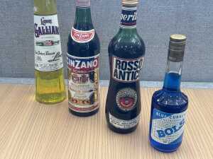 Mixed liqueur and aperitifs, four bottles - 2
