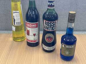 Mixed liqueur and aperitifs, four bottles - 3