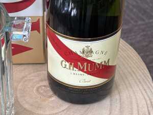 G.H. Mumm Cordon Rouge Brut Champagne with ice bucket - 3