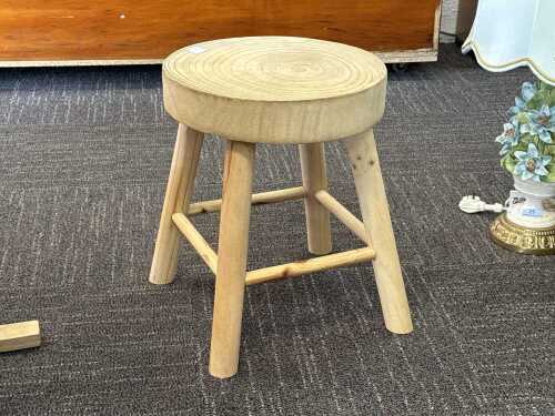 Rustic timber stool