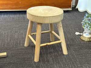 Rustic timber stool