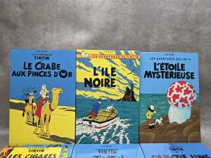Set of six Herg&eacute; Tin Tin lacquer panels - 2