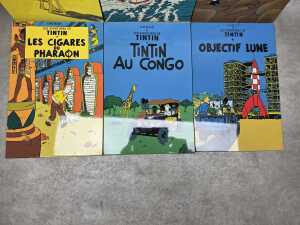 Set of six Herg&eacute; Tin Tin lacquer panels - 3