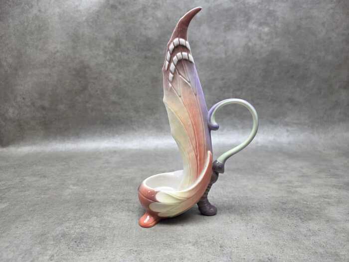 Franz Papillon porcelain candle holder