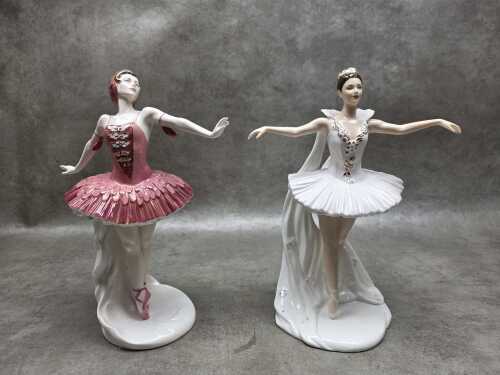 Two Coalport Margot Fonteyn porcelain figures