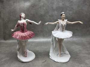 Two Coalport Margot Fonteyn porcelain figures