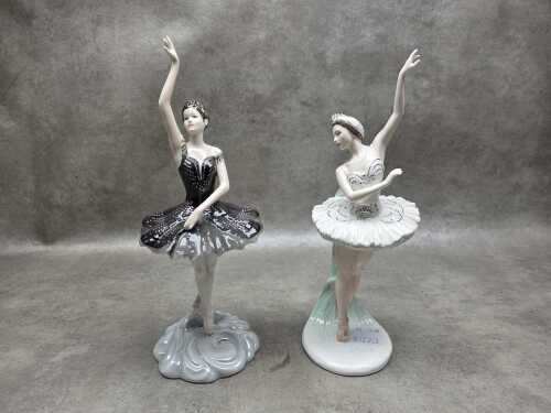 Two Coalport limited edition porcelain ballerina figures