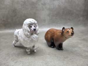 Two Royal Doulton porcelain animal figures, A/F