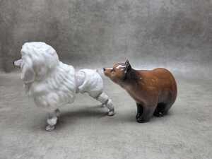 Two Royal Doulton porcelain animal figures, A/F - 2