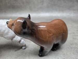 Two Royal Doulton porcelain animal figures, A/F - 3