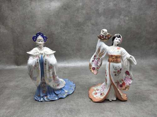 Two Coalport Opera Heroine porcelain figures