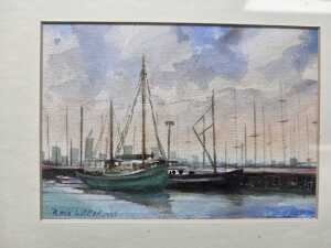 Bess Whitehurst (1916-2008), pair of boating scenes, watercolour paintings on paper - 3