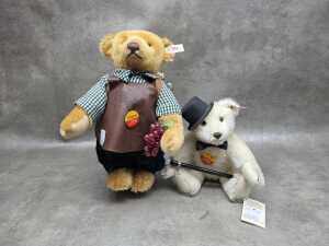 Two Steiff teddy bears