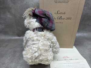 Steiff Scottish white teddy bear 2001 - 4