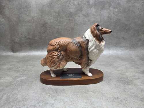 Beswick Connoisseur series 'Rough Collie' ceramic dog figure