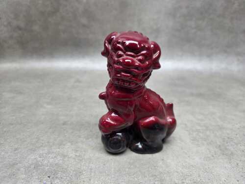 Royal Doulton 'Dog of Fo' Flambe porcelain figure