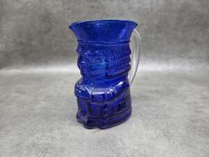 Whitefriars blue glass tankard 'Barnaby' - 2