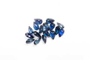A collection of thirty-eight pear cut natural sapphires - 3