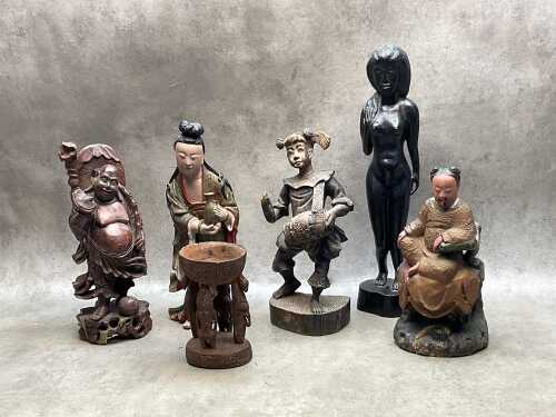 Oriental and Oceanic timber figures