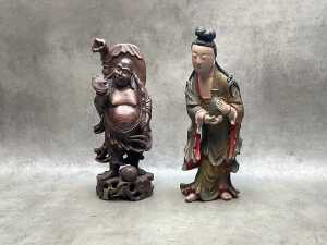Oriental and Oceanic timber figures - 2