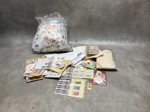 Australian stamps on and off paper