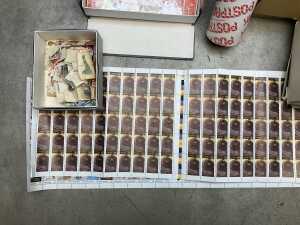 Australian stamps on and off paper - 4