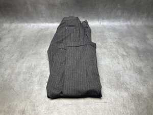 Designer-style pin stripe double breasted two-piece suit. - 4