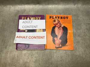 Five 1960s Playboy adult magazines, - 2