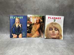 Five '60s-'70s Playboy adult magazines - 3