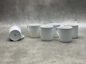 Arzberg 'Athena White' porcelain coffee set for six - 4