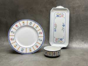 Assorted porcelain crockery including Villeroy & Boch 'Julie' and 'Vieux Luxembourg' - 2